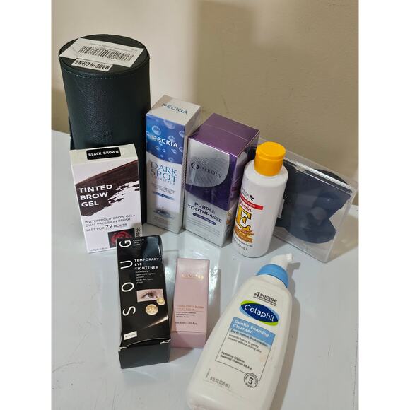 Large Beauty & Skincare Bundle Cetaphil Purple Toothpaste Brow Gel Brushes - Picture 4 of 8